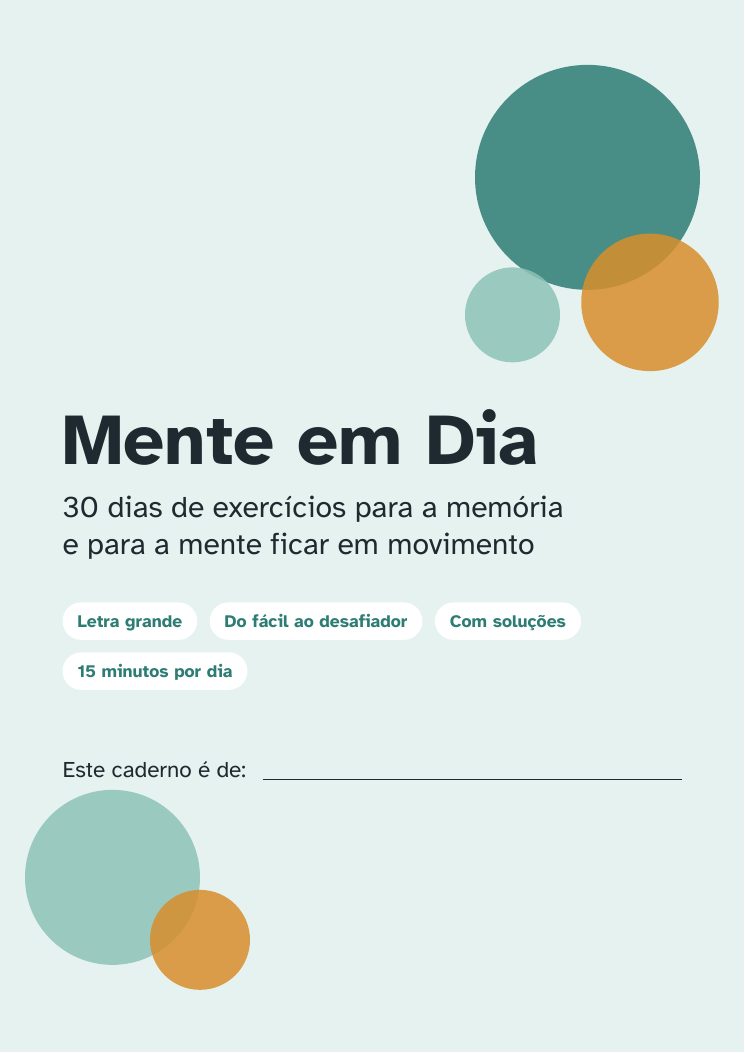 Capa do caderno Mente em Dia